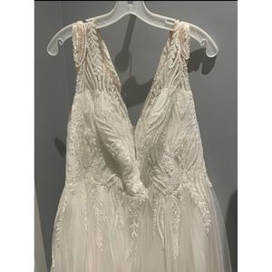 White Oleg Cassini Size 20 A-line dress